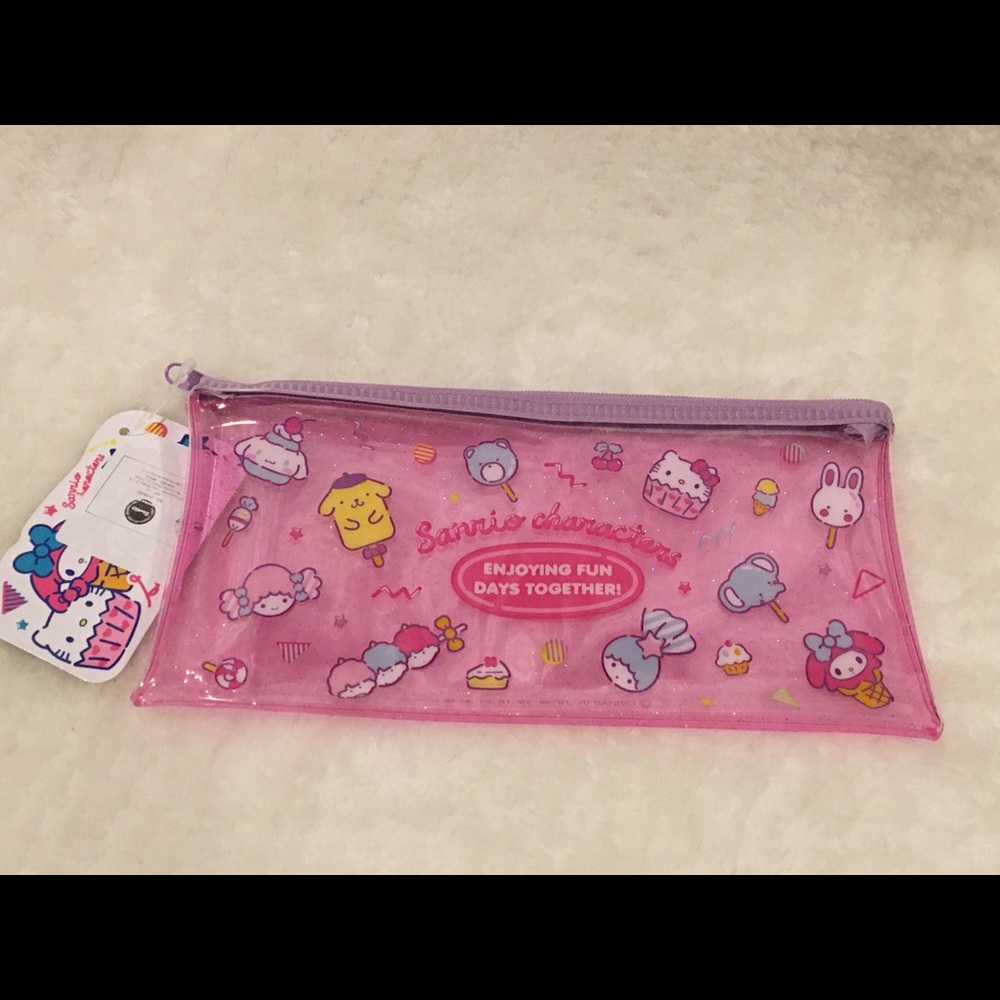 Sanrio Characters Glitter Pouch